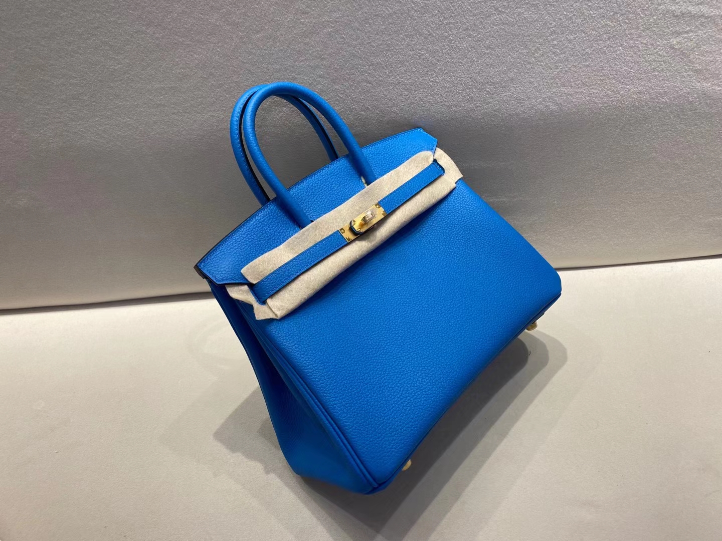 Hermès（爱马仕）birkin 25cm 金扣 法国togo B3 坦桑尼亚蓝 顶级纯手工 现货