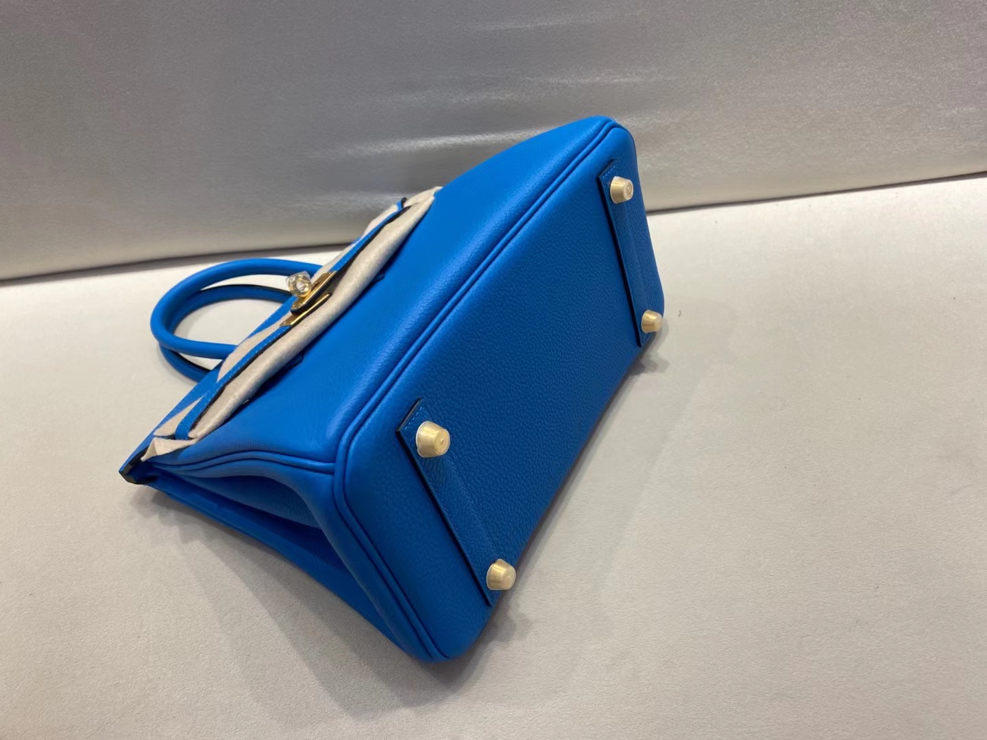 Hermès（爱马仕）birkin 25cm 金扣 法国togo B3 坦桑尼亚蓝 顶级纯手工 现货