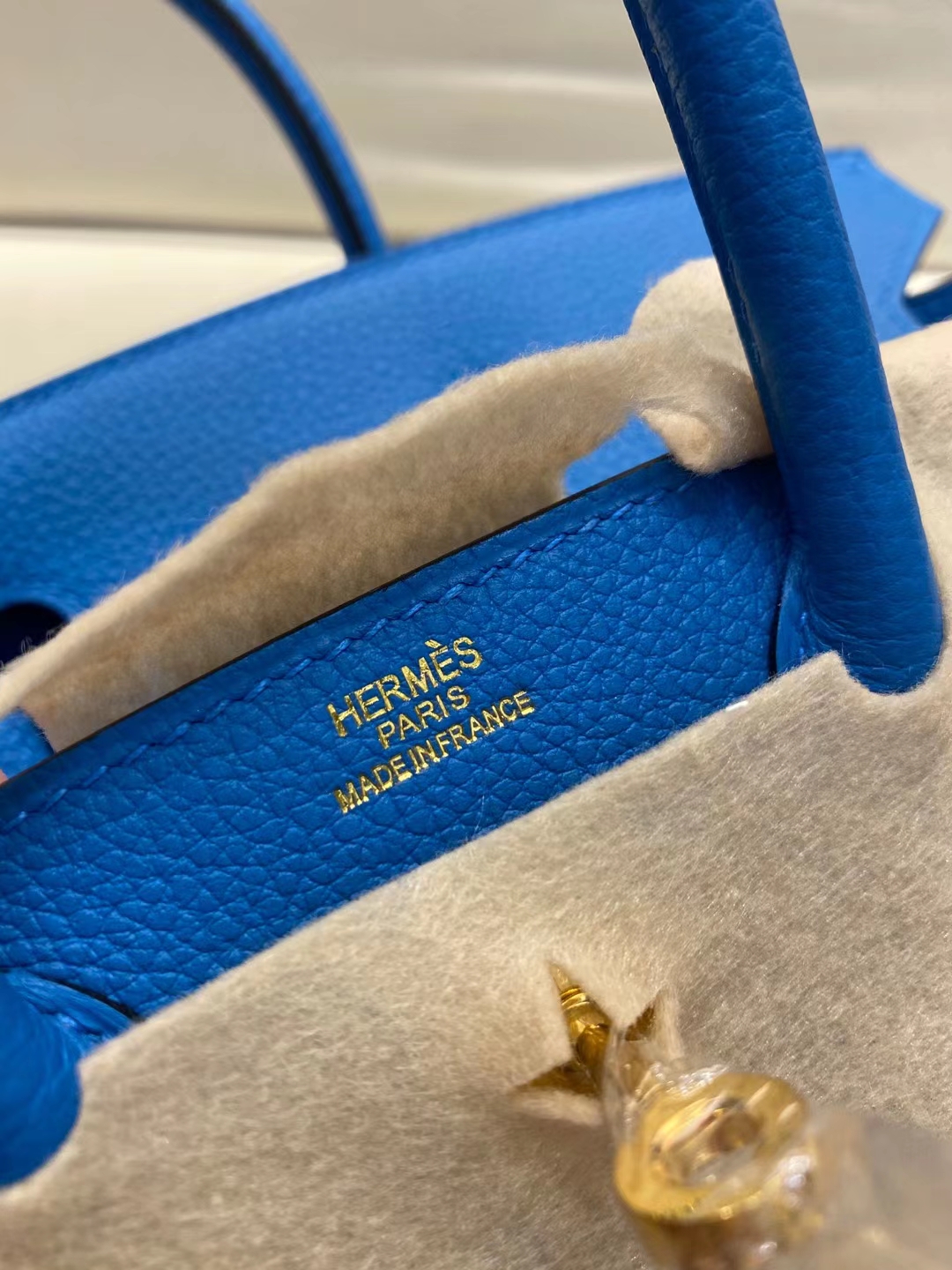 Hermès（爱马仕）birkin 25cm 金扣 法国togo B3 坦桑尼亚蓝 顶级纯手工 现货