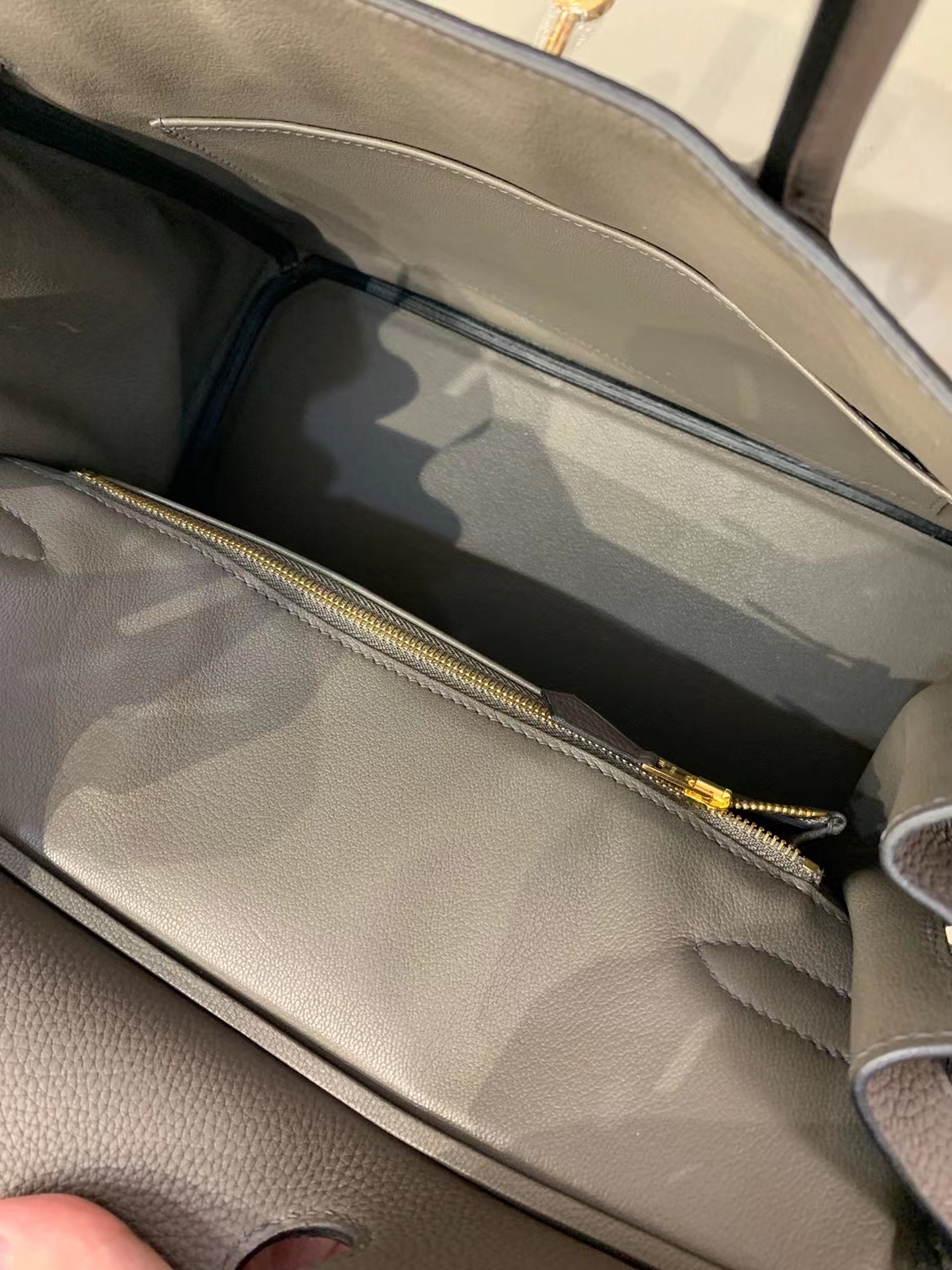 Hermès（爱马仕）birkin 铂金包 法国togo 8F 锡器灰 30cm 顶级纯手工