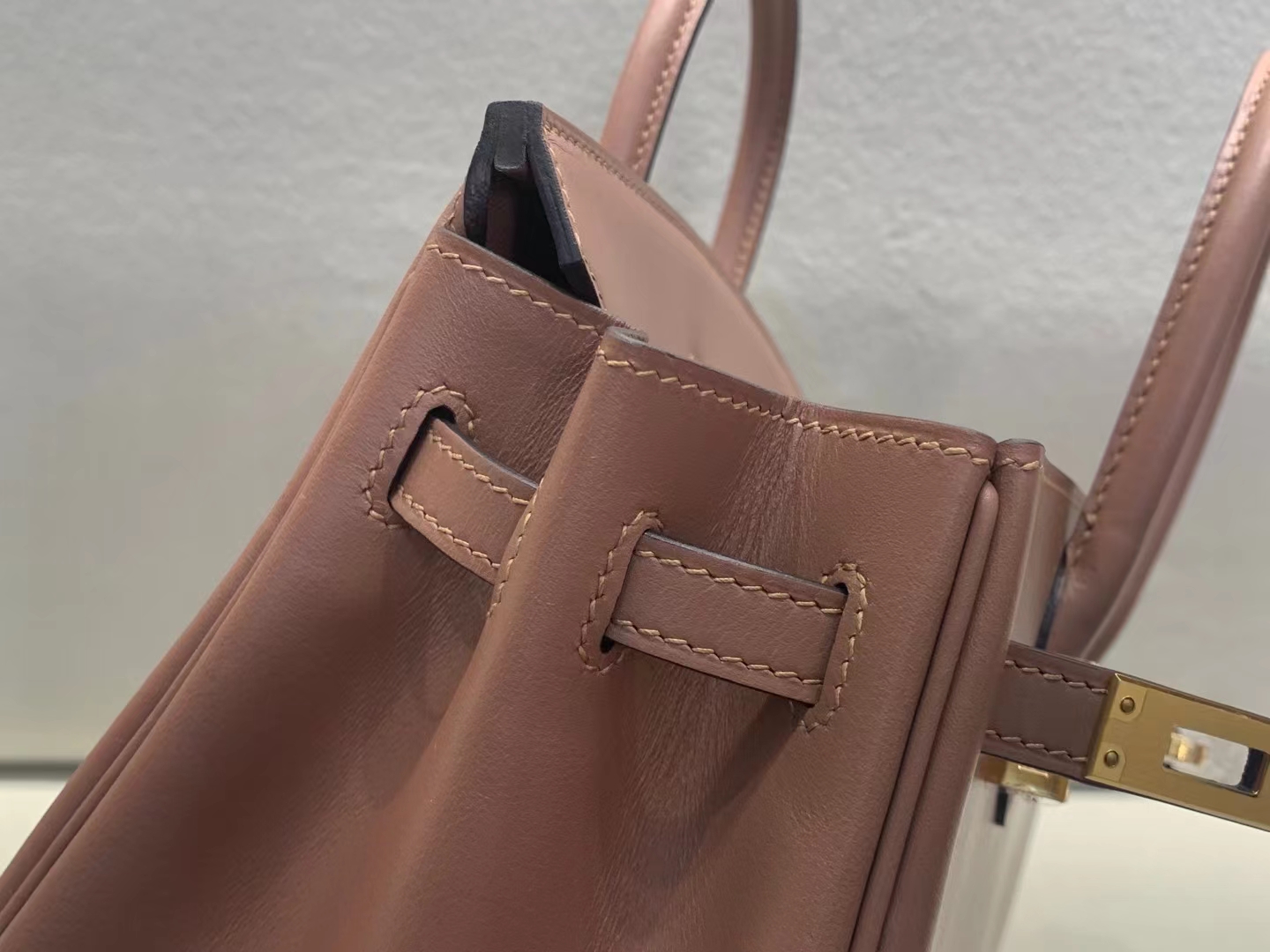 Hermès（爱马仕）Birkin 铂金包  jonathan皮 D0 藕粉色 金扣 顶级纯手工 25cm 现货