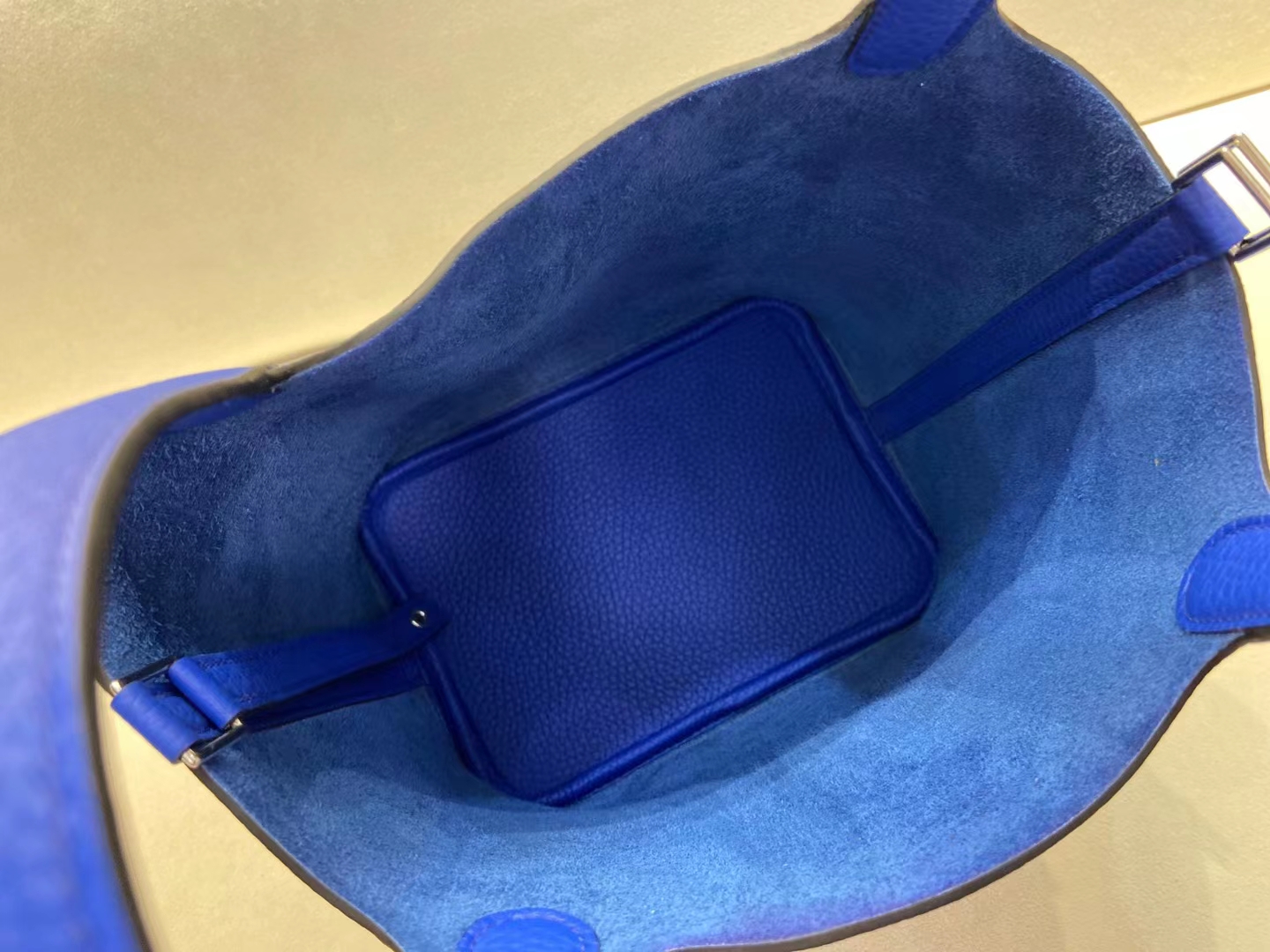 Hermès（爱马仕）Picotin 菜篮子 TC皮 i7 琉璃蓝 18cm 银扣 顶级纯手工