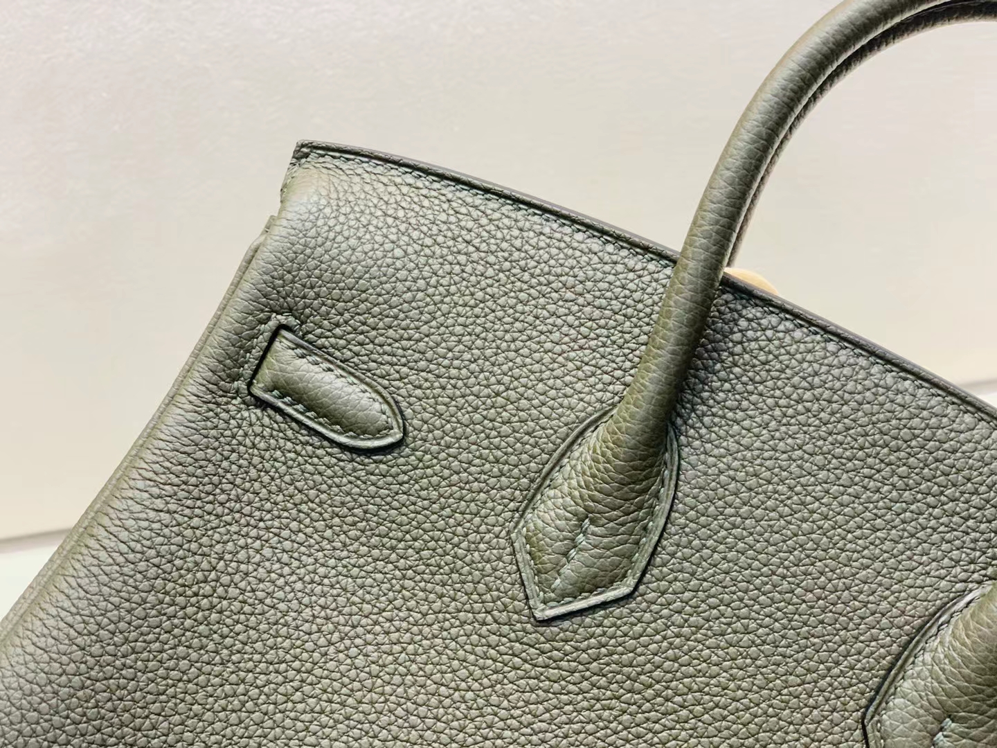 Hermès（爱马仕）Birkin 铂金包 法国 togo G8 丛林绿 金扣 25cm 顶级纯手工