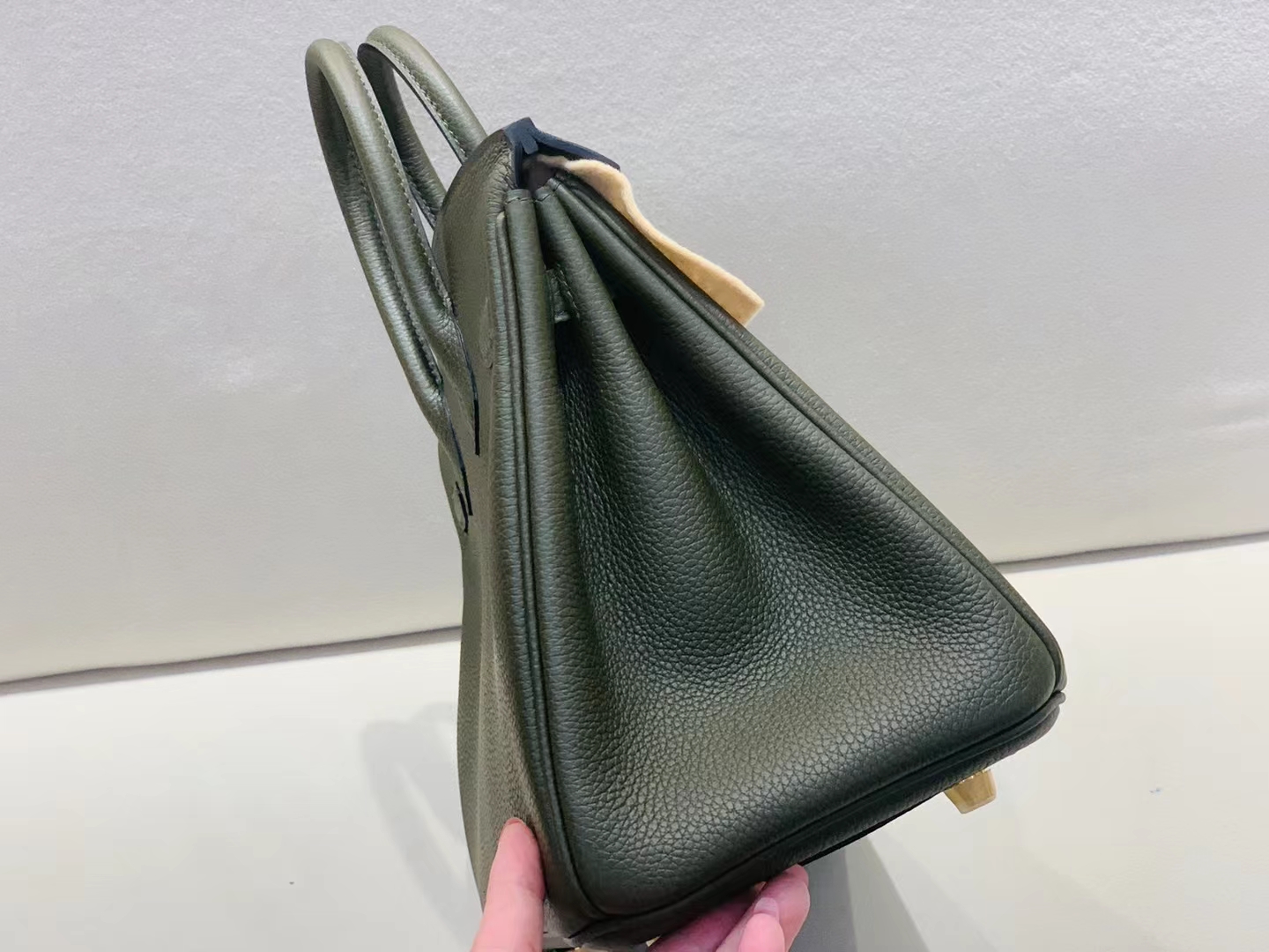 Hermès（爱马仕）Birkin 铂金包 法国 togo G8 丛林绿 金扣 25cm 顶级纯手工