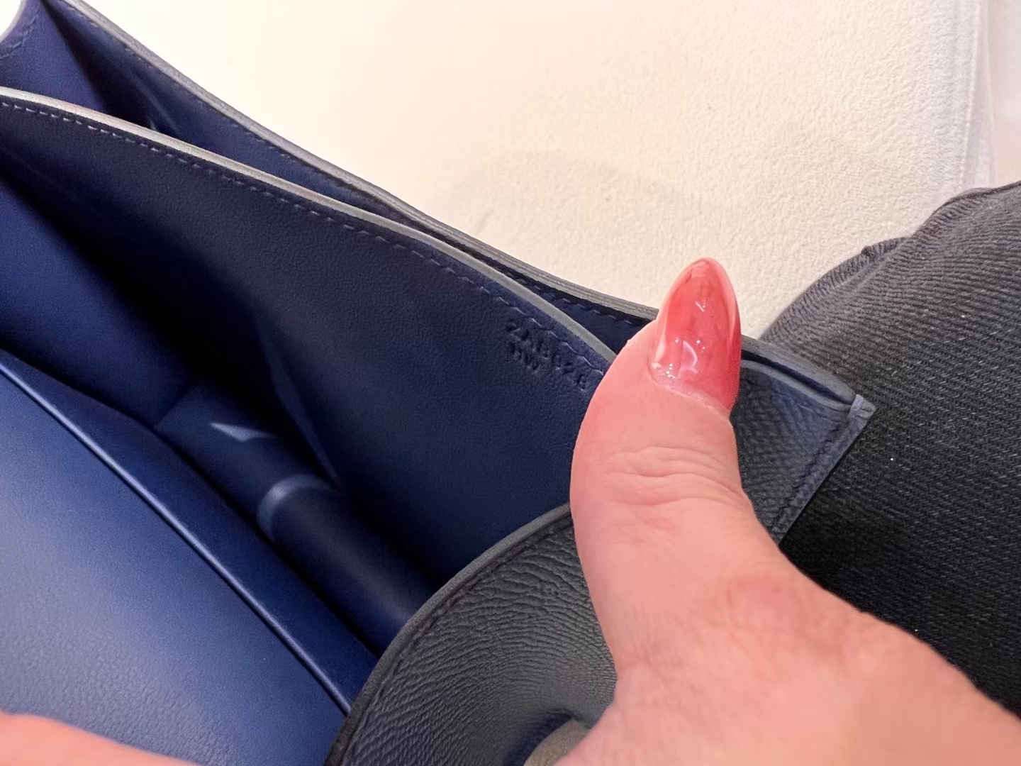 Hermès（爱马仕）Constance 康斯坦斯 epsom 玛瑙蓝 珐琅扣 18cm 顶级纯手工