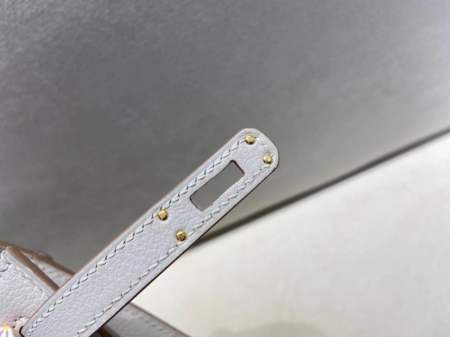 Hermès（爱马仕）Kelly danse 跳舞包 evercolor 80 珍珠灰 金扣 22cm 顶级纯手工