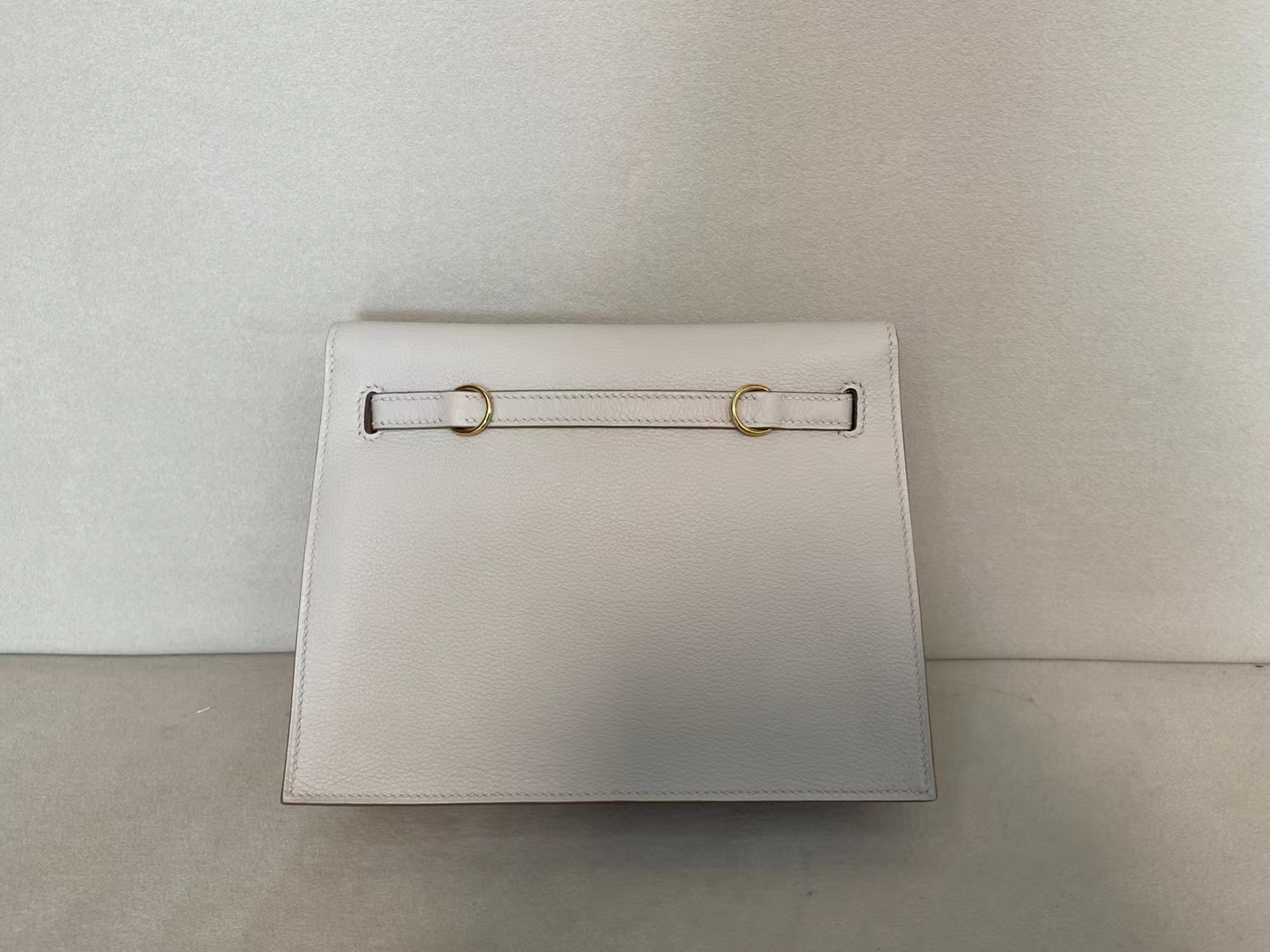 Hermès（爱马仕）Kelly danse 跳舞包 evercolor 80 珍珠灰 金扣 22cm 顶级纯手工